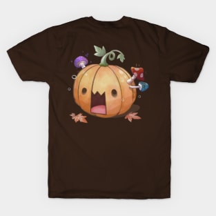 Startled Shroomy Autumn Pumpkin T-Shirt